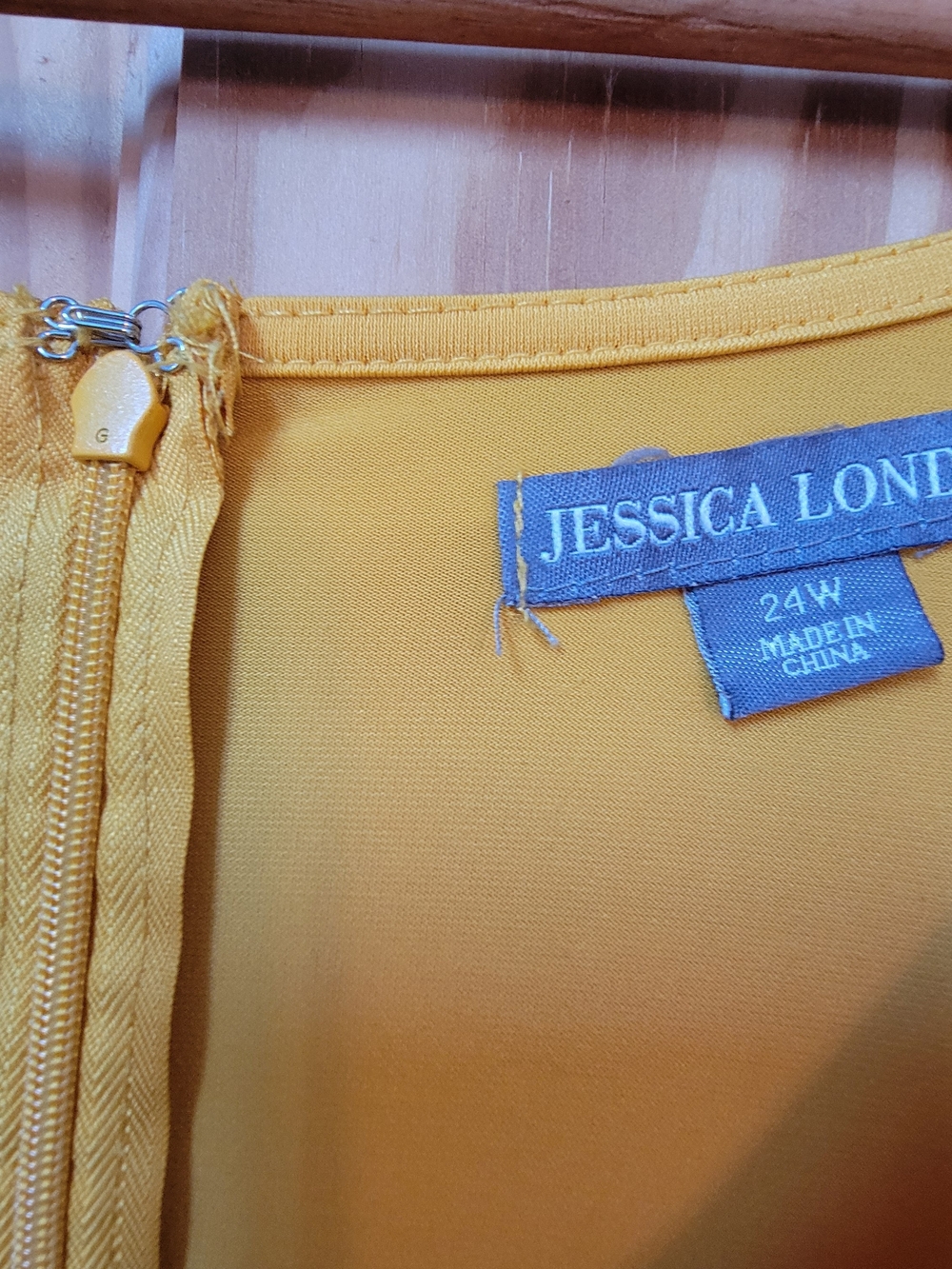 Jessica London Yellow Flutter-Sleeve Maxi Dress - Size 24W - Picture 3 of 3